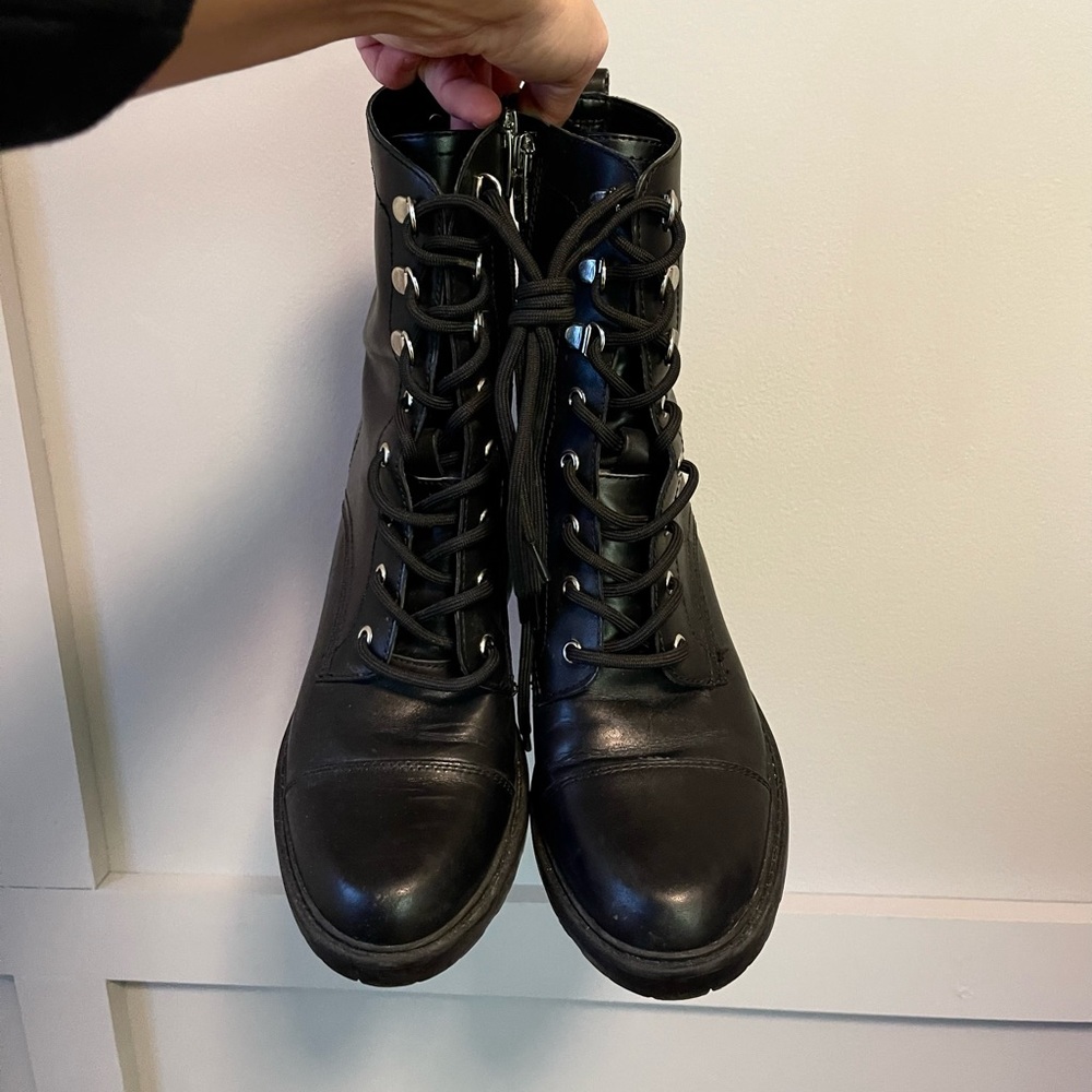 Marc Fisher Lanie Combat Boot - Black - image 3
